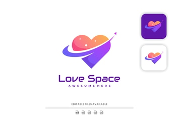 Love Space Color Logo