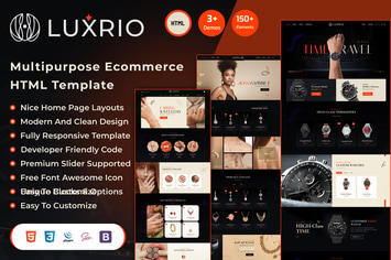  Luxrio – Multipurpose eCommerce HTML Template