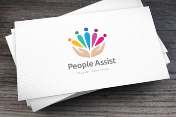 People Assist Logo Template