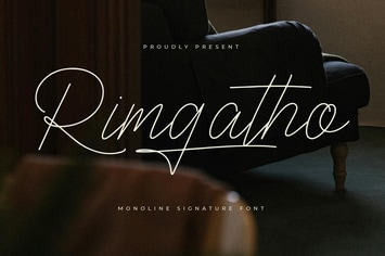 Rimgatho Monoline Signature Font