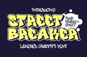 Street Breaker - Layered Graffiti Font