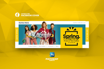 Mega Sale Fashion Store Facebook Cover Template