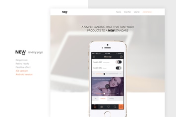  NEW Retina Ready App Landing Page 