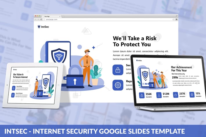 Intsec - Internet Security Google Slides Template