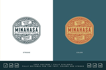Coffee Logo - Minahasa Indonesian Cold Brew