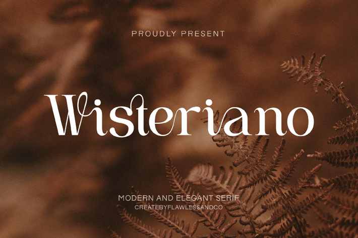 Wisteriano - Modern Elegant Serif