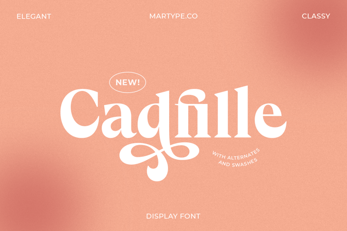 Cadfille - Serif Display Font