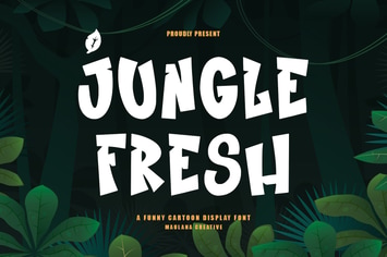 Jungle Fresh Funny Cartoon Display Font