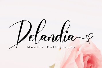 Delandia - Lovely Script Font