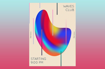 Waves Club Flyer Poster