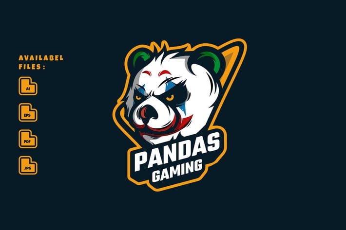 Pandas Gaming Logo Mascot