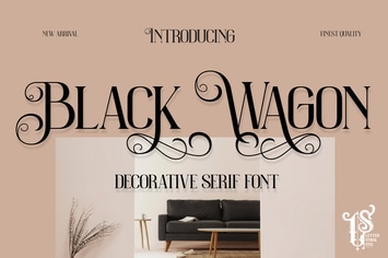 Black Wagon - Decorative Serif