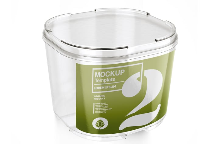 Transparent Empty Tray Container