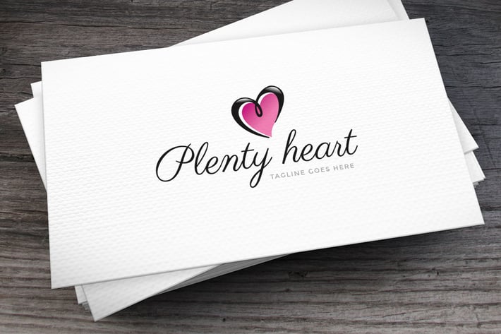 Plenty Heart Logo Template