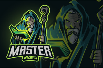 Master Wizard Mascot Logo