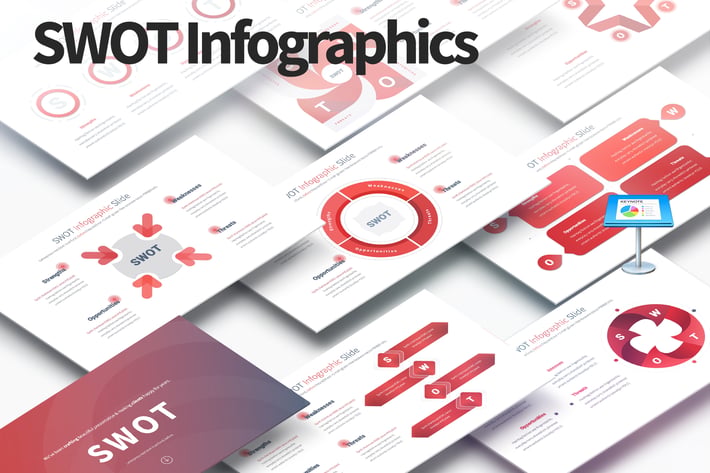 SWOT - Keynote Infographics Slides