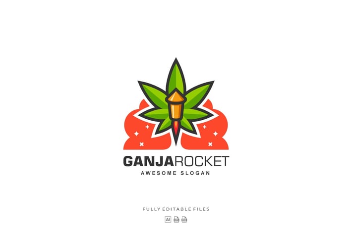 Ganja and Rocket Color logo