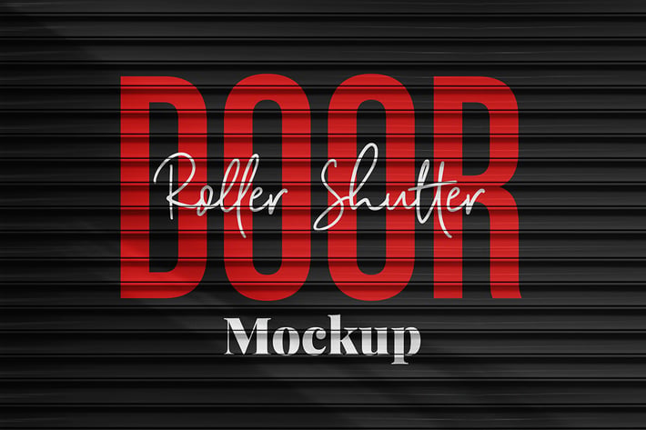 Roller Shutter Mockup