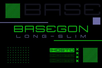 Basegon Long Slim Display Font
