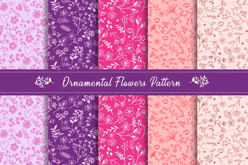 Ornamental Flowers Pattern Collection