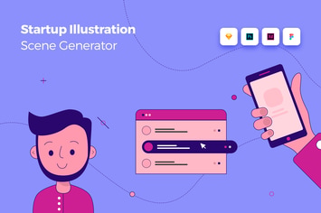 Startup Illustration Scene Generator Kit