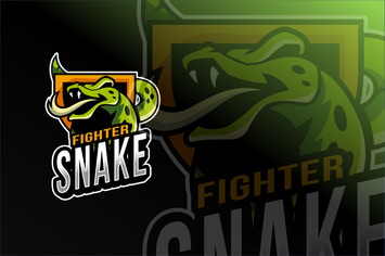 Fighter Snake Esport Logo Template