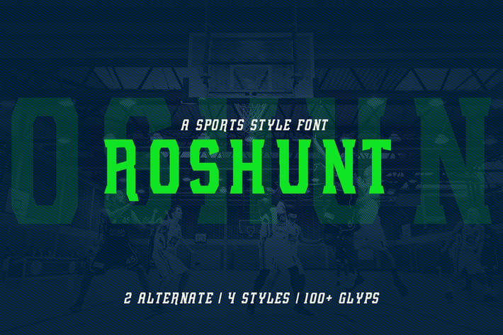 Roshunt - NFC Font Family
