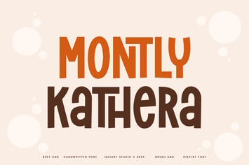 Montly Kathera - Paint & Chalk Font