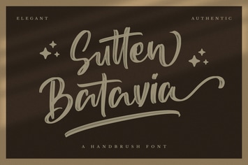 Sutten Batavia -  Brush Font
