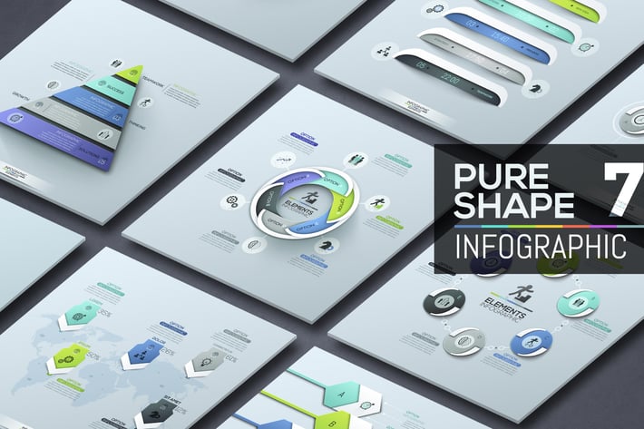 Pure Shape Infographic. Part 7