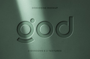 Debossing Logo Mockup