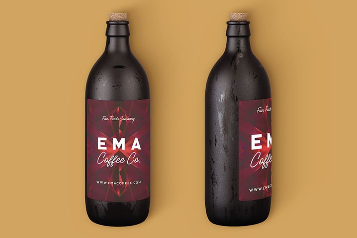 Coffee or Beer Bottle Mock-up 2