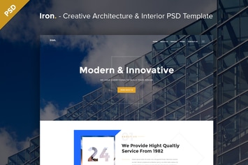 Creative Architecture & Interior PSD Template