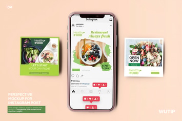 Perspective Mockup for Instagram Post 04