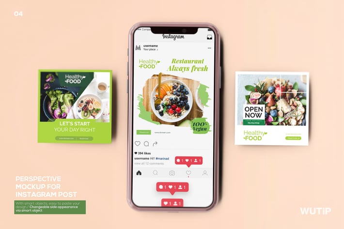 Perspective Mockup for Instagram Post 04