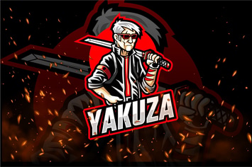 Yakuza E-Sport and Sport Logo Template