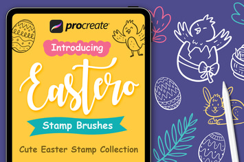 Easter Stamp - Procreate Brushes