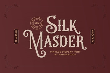 Silk Masder - Vintage Font