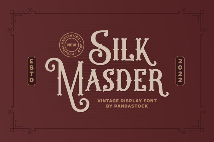 Silk Masder - Vintage Font