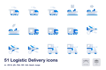 Logistic Delivery Accent Duo Tone Icons