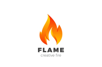Logo Fire Flame Burning Abstract