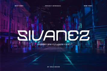 Sivanez - Modern Futuristic Font