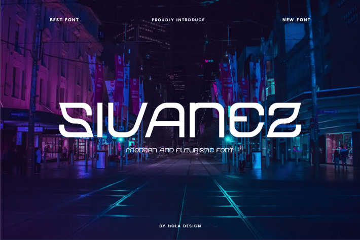 Sivanez - Modern Futuristic Font