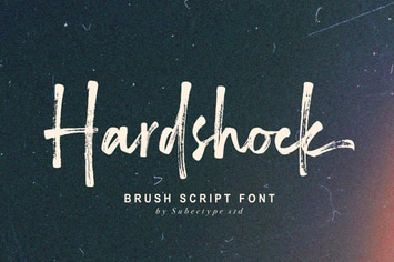 Hardshock - Brush Script Font