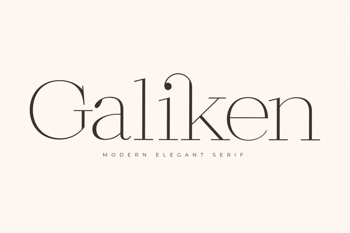 Galiken Modern Elegant Serif Font