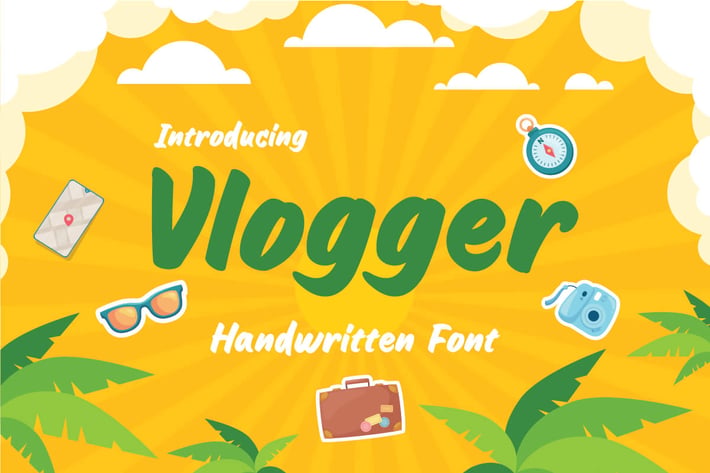 Vlogger - Fun Headline Youtube Handwritten Font