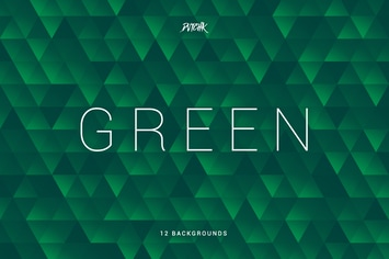 Green | Abstract Triangles Mosaic Backgrounds