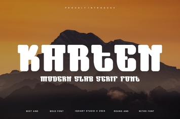Karten - Slab Serif Font