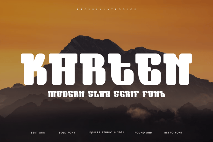 Karten - Slab Serif Font