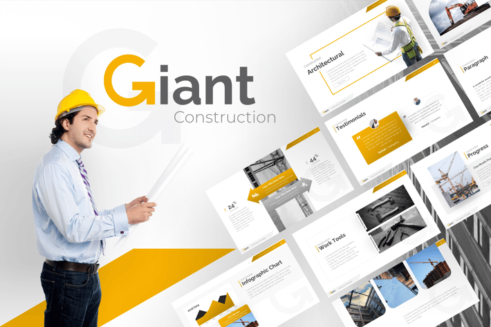 Giant Construction PowerPoint Template